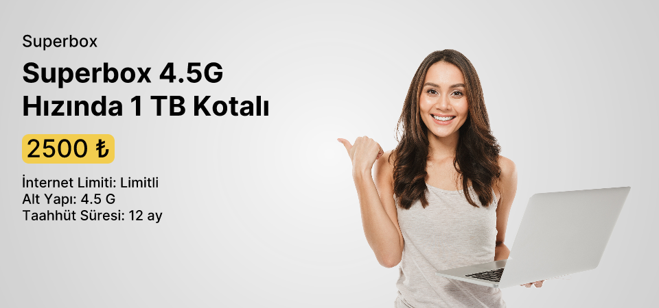 Superbox 4.5G Hızında 1 TB Kotalı