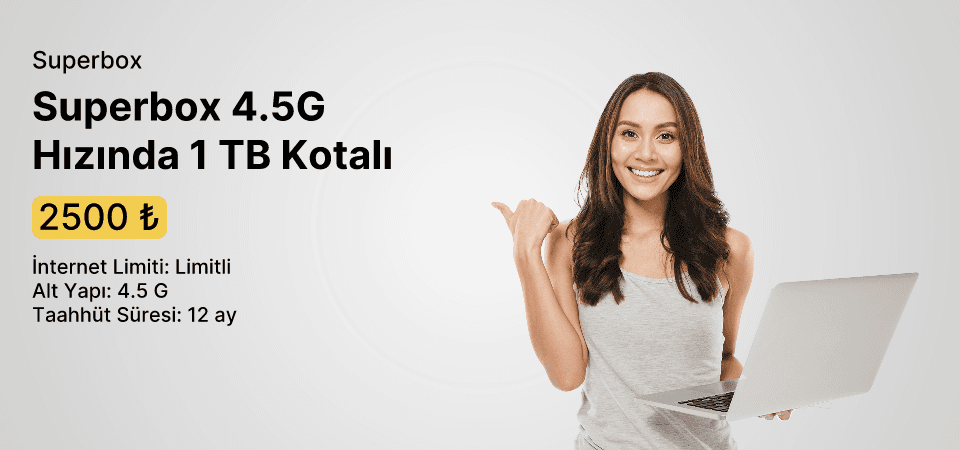 Superbox 4.5G Hızında 1 TB Kotalı